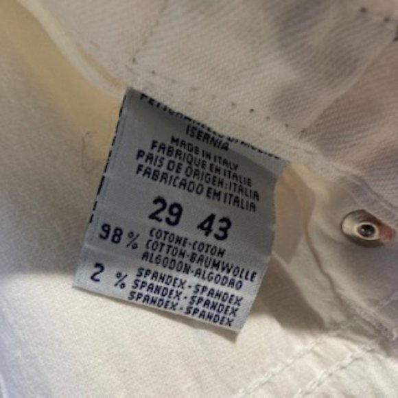 Vintage 90’s Versace Jeans Couture White Jeans - Size 29 - Picture 10 of 16